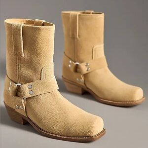 Jeffery Campbell Waylon Lo Squared Toe Ankle Booties